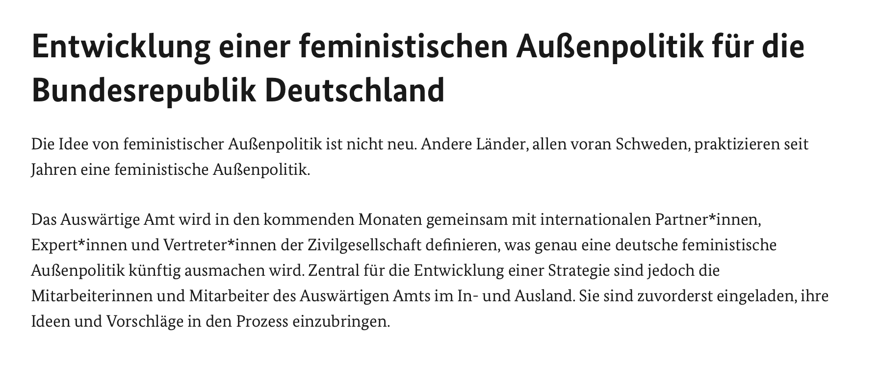 Quelle: Auswärtiges Amt https://www.auswaertiges-amt.de/de/aussenpolitik/themen/feministische-aussenpolitik